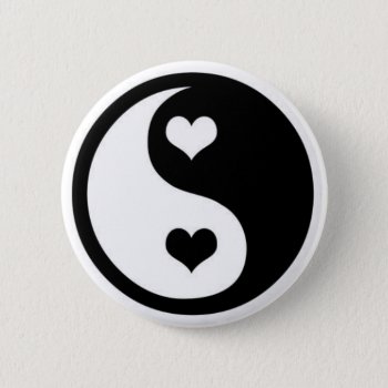 Ying Yang Love Pinback Button by kokobaby at Zazzle
