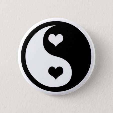 Ying Yang Love Pinback Button