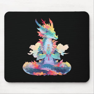 Ying Yang Meditation Dragon Qi Gong Yoga Meditatin Mouse Pad
