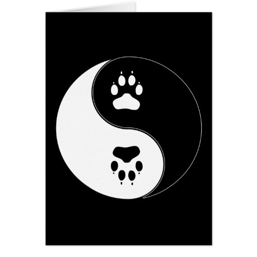 Ying Yang Paw Print Cards (Front)