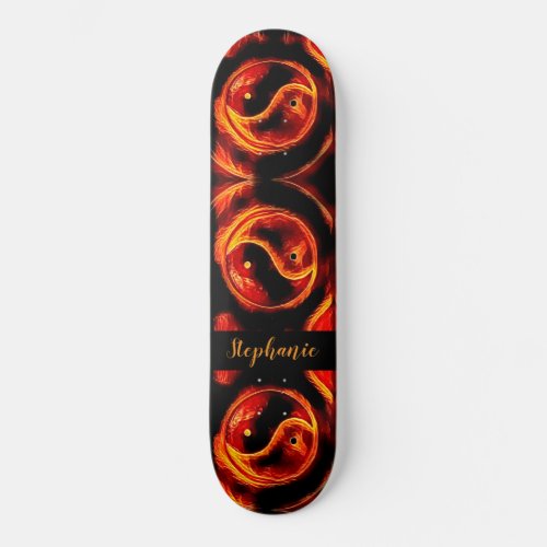 Ying Yang Personalized  Skateboard