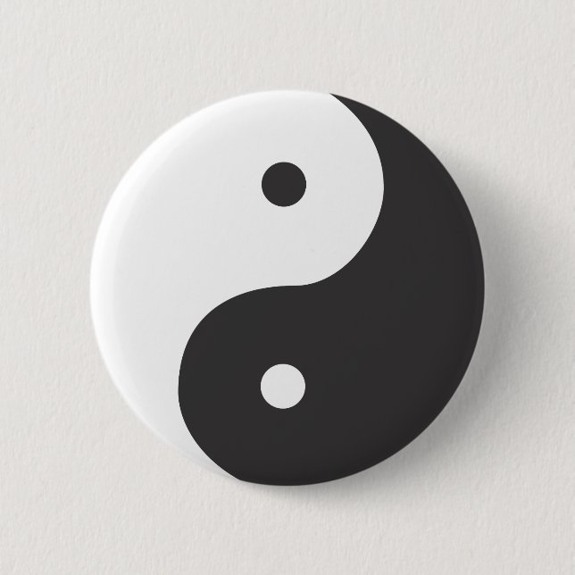 Ying Yang Pinback Button (Front)