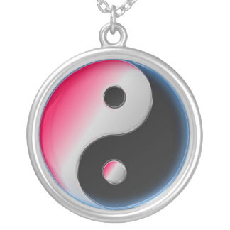 Ying Yang Silver Plated Necklace