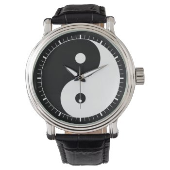 Ying Yang Symbol Watch by WatchMinion at Zazzle