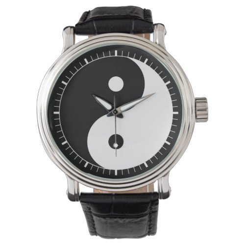 ying yang symbol watch