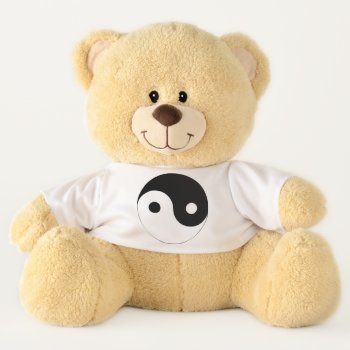 Ying Yang Teddy Bear by existinginfiction at Zazzle