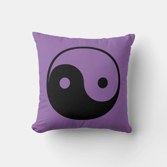 Ying Yang Throw Pillow (Front)