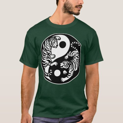 Ying yang tigers T_Shirt