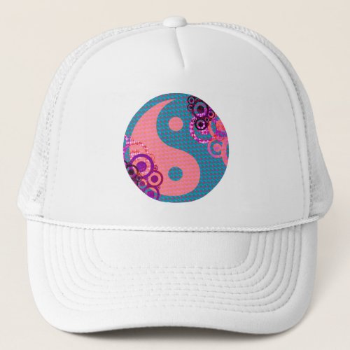 ying yang trucker hat