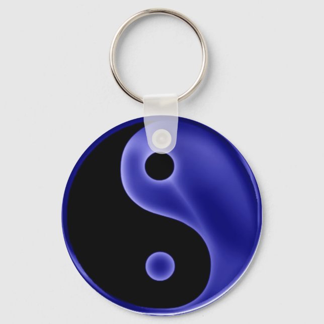 YingYang-blue Keychain (Front)