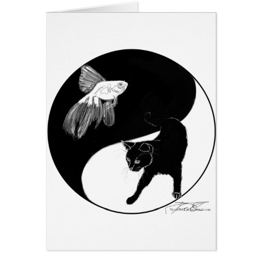 yinyang block colour lineart cards (Front)