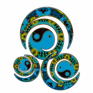 YinYang Fractal Swirl Sculpture