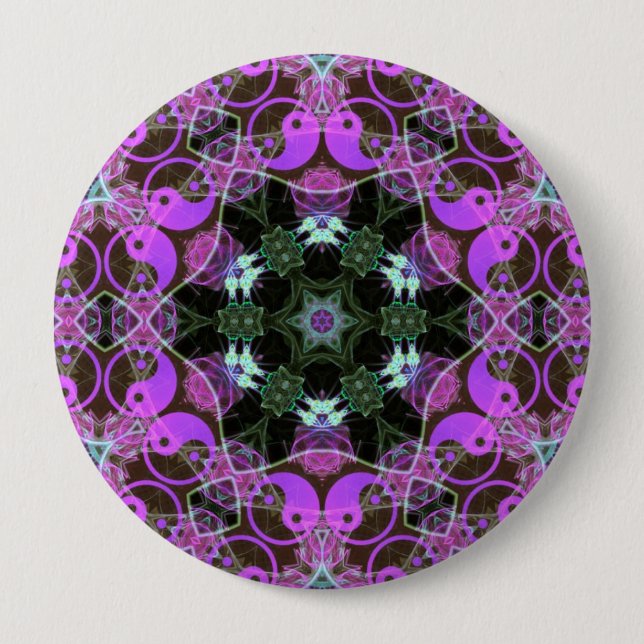 YinYang Hexagon Button (Front)