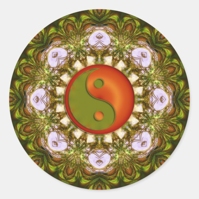 YinYang Mandala Scopes Sticker (Front)