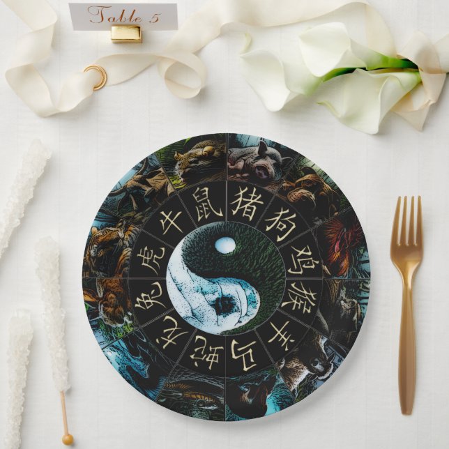 YinYang Paper Plate (Wedding)