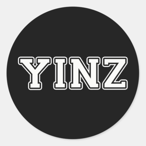 Yinz Classic Round Sticker