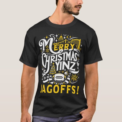 Yinz Jagoff Christmas Pittsburgh Gift T_Shirt