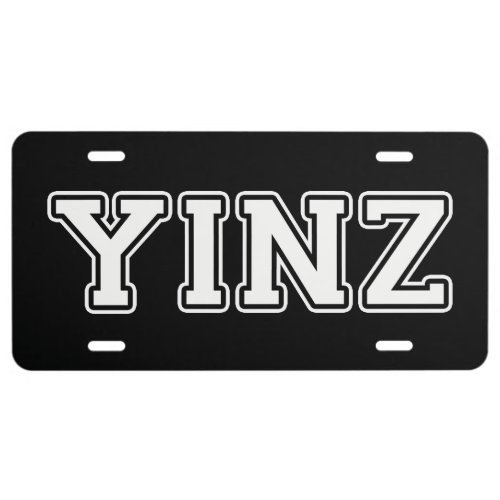 Yinz License Plate