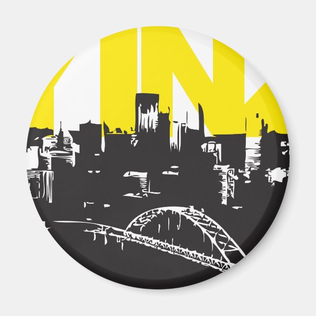 Yinz Pittsburgh Magnet (Front)