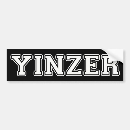 Yinzer Bumper Sticker