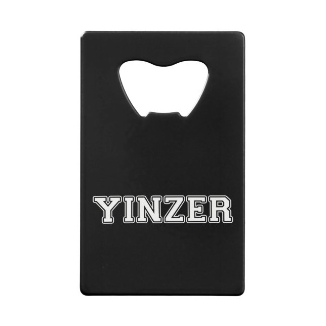 Yinzer Credit Card Bottle Opener (Front)
