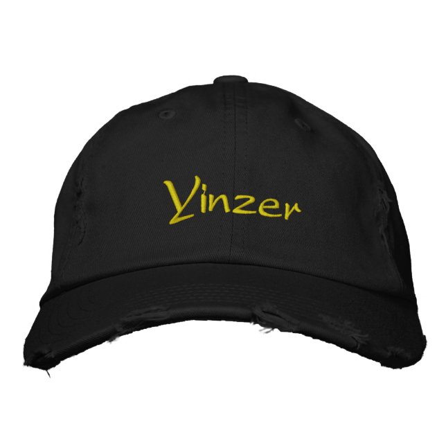 Yinzer Embroidered Baseball Hat (Front)