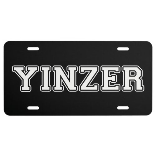 Yinzer License Plate
