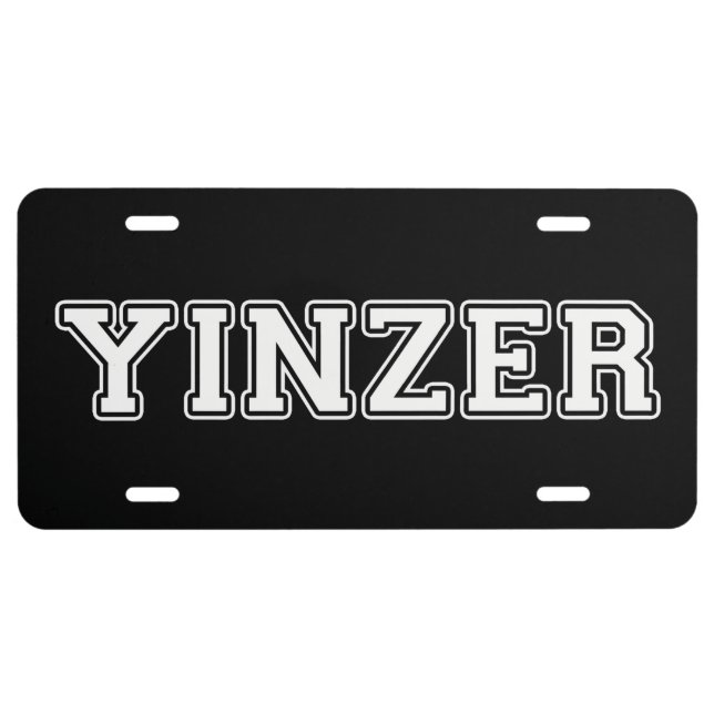 Yinzer License Plate (Front)