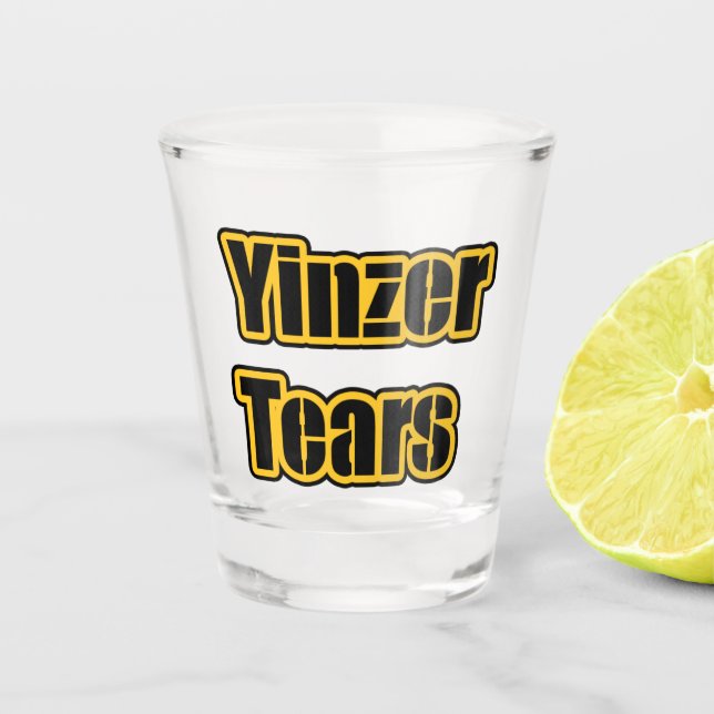 Yinzer Tears shot glass (Front)