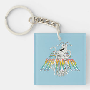 Yip Yips B&W Sketch Drawing Keychain