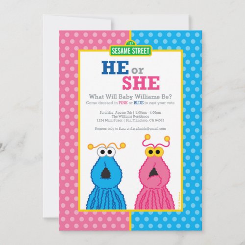 Yip_Yips Gender Reveal Invitation
