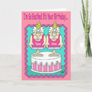 YIPEE YAHOO Birthday Card