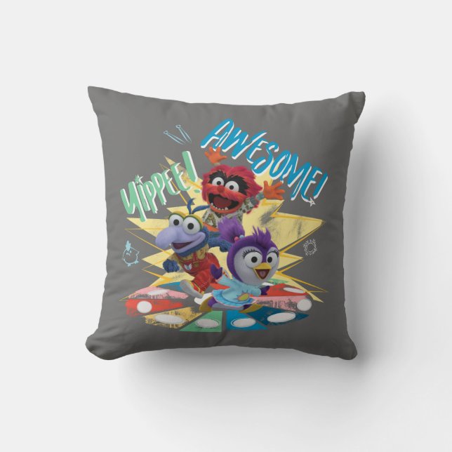Yippee! Awesome! Throw Pillow (Front)