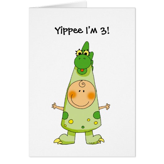 Yippee I'm 3! Cards (Front)