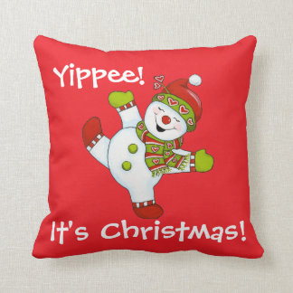 Yippee! It's Christmas! Throw Pillow