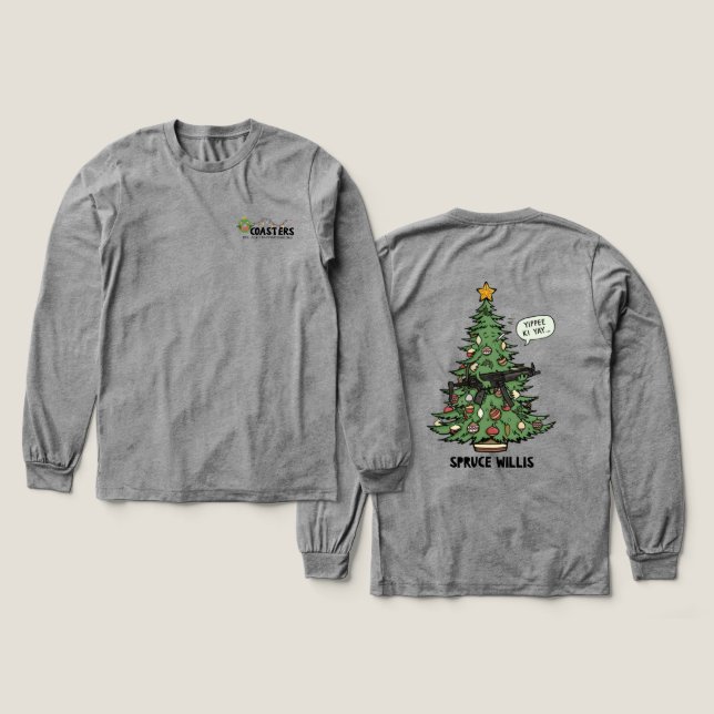 Yippee Ki Ya Yay Coasters Tri-Blend Shirt (Design Front & Back)