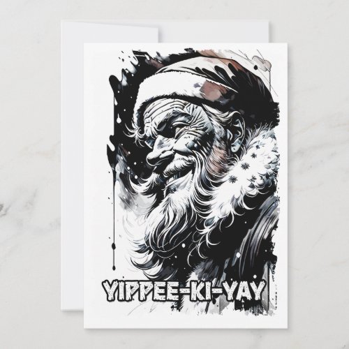 Yippee Ki Yay Funny Christmas Quote Pop Culture Holiday Card