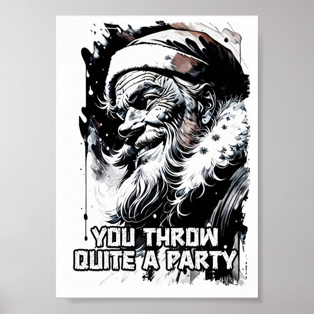 Yippee Ki Yay Funny Christmas Quote Pop Culture Poster (Front)