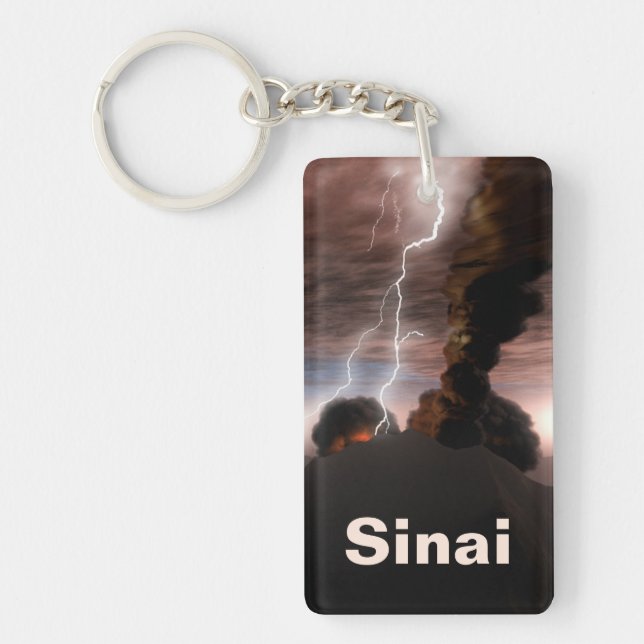 Yitro - Mt. Sinai Keychain (Front)