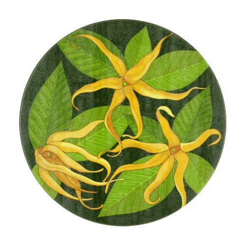 Ylang Ylang Exotic Scented Flowers Cutting Board