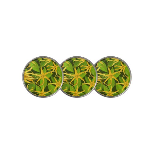 Ylang Ylang Exotic Scented Flowers Golf Ball Marker