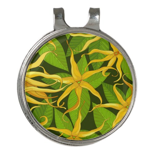 Ylang Ylang Exotic Scented Flowers Golf Hat Clip