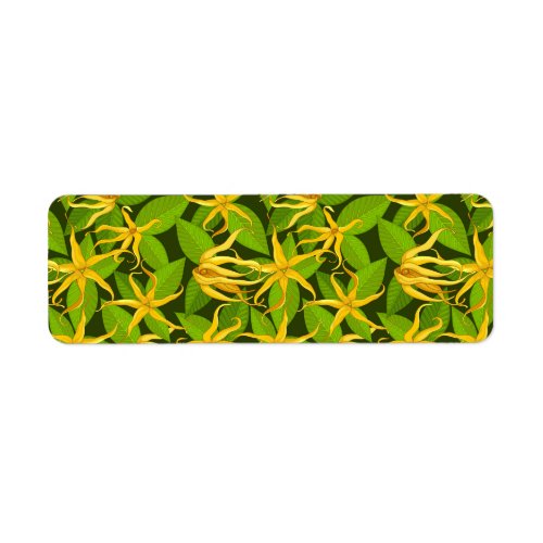 Ylang Ylang Exotic Scented Flowers Label