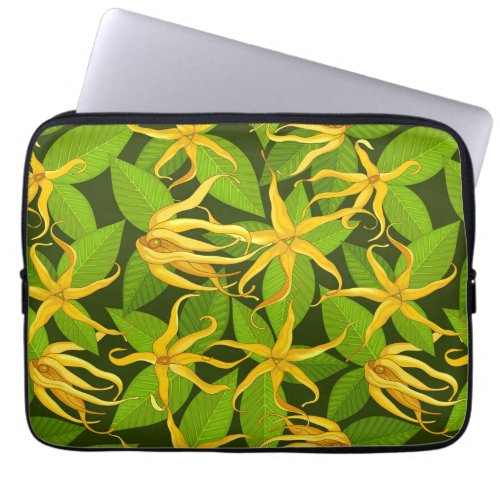 Ylang Ylang Exotic Scented Flowers Laptop Sleeve