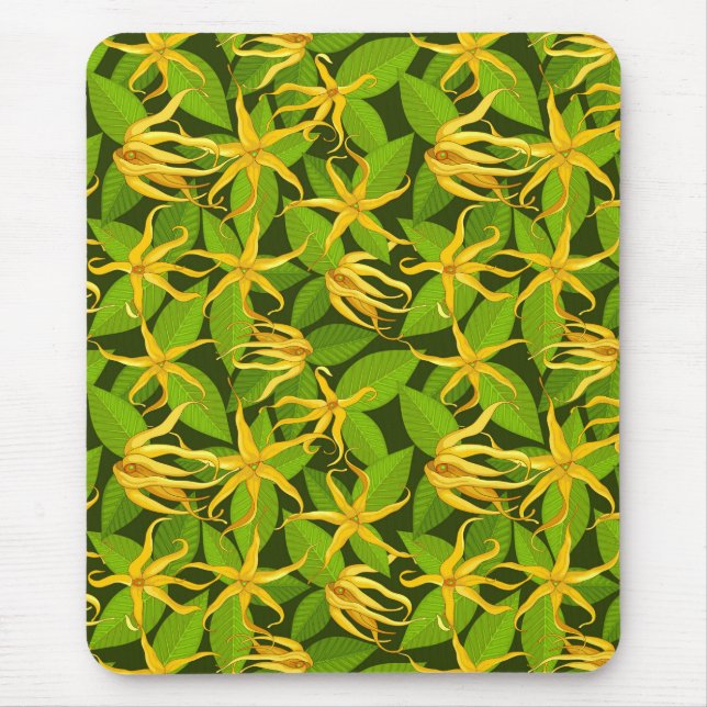 Ylang Ylang Exotic Scented Flowers Mouse Pad (Front)