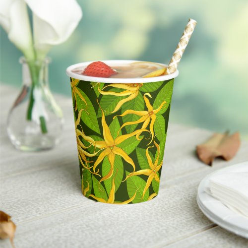 Ylang Ylang Exotic Scented Flowers Paper Cups