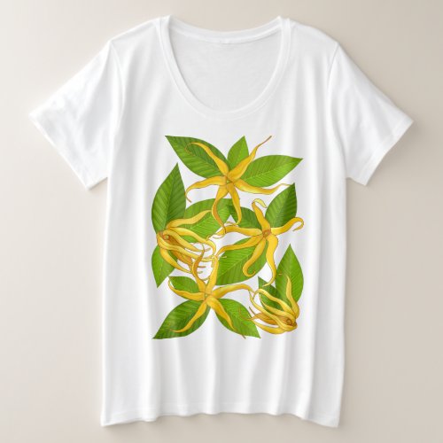 Ylang Ylang Exotic Scented Flowers Plus Size T_Shirt