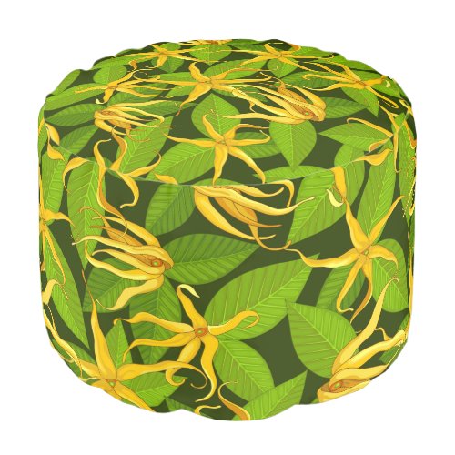Ylang Ylang Exotic Scented Flowers Pouf
