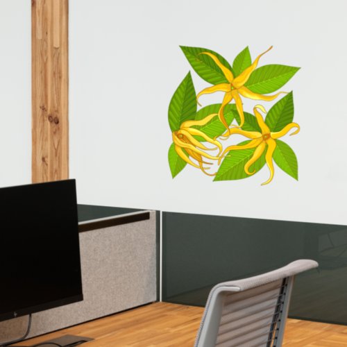 Ylang Ylang Exotic Scented Flowers Wall Decal
