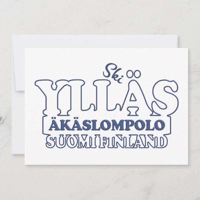 YLLÄS FINLAND invitation (Front)